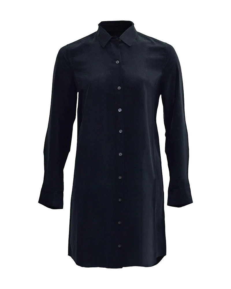 Essential Silk Shirt Dress