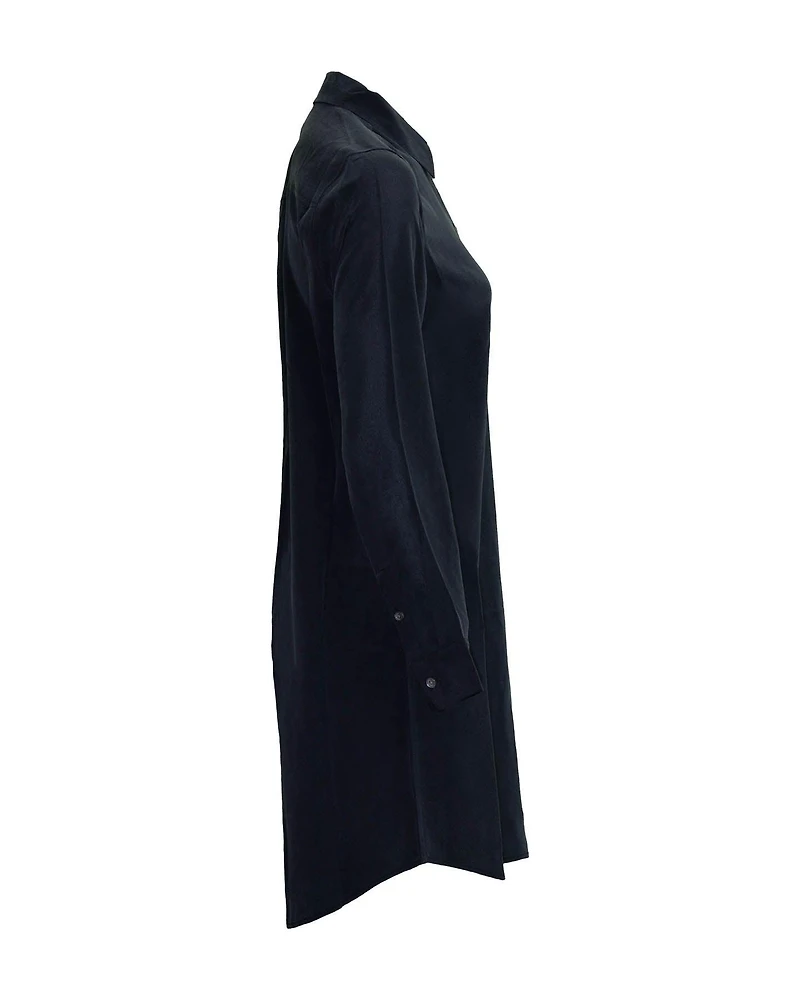 Essential Silk Shirt Dress