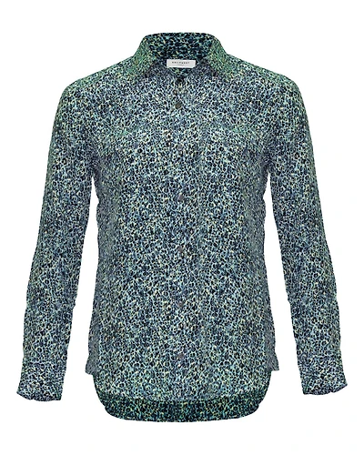 Slim Signature Print Blouse