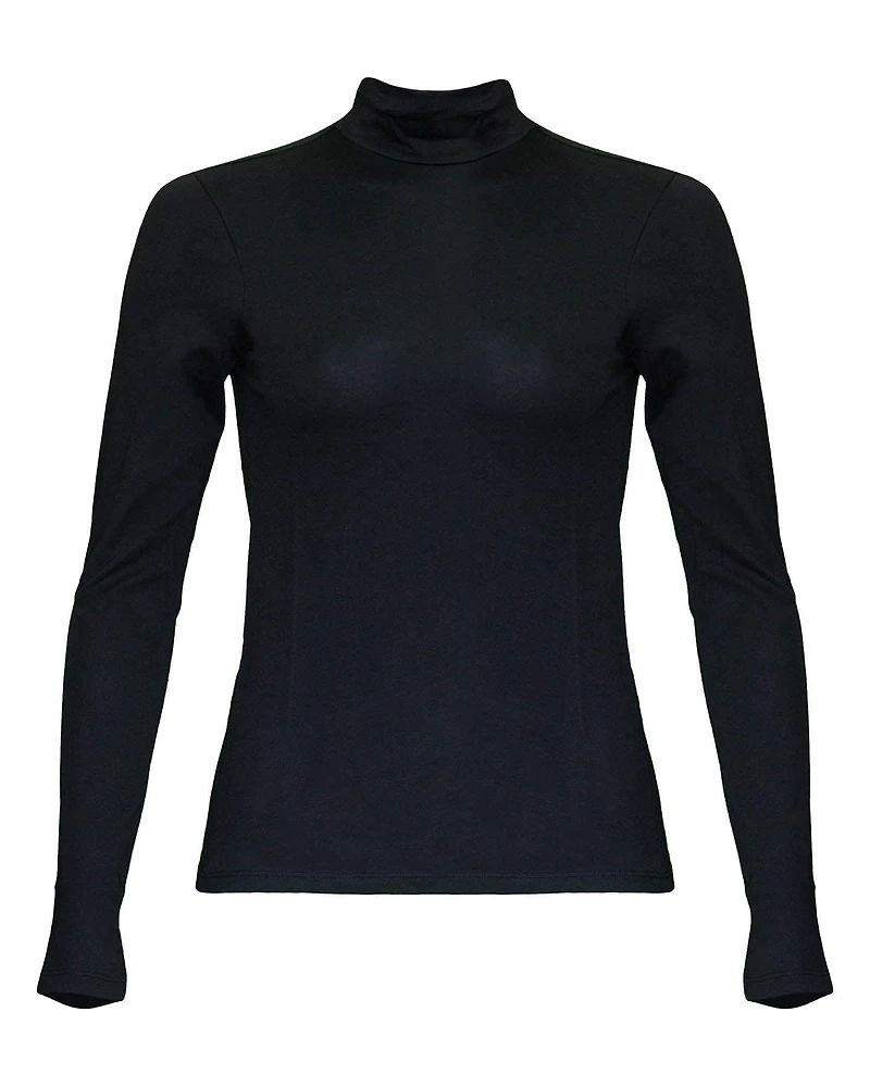 LE Mid Turtleneck Pullover Black