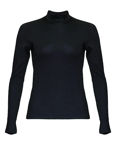 LE Mid Turtleneck Pullover Black