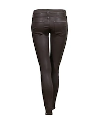 Le Skinny De Jeanne Cropped Coated Jeans