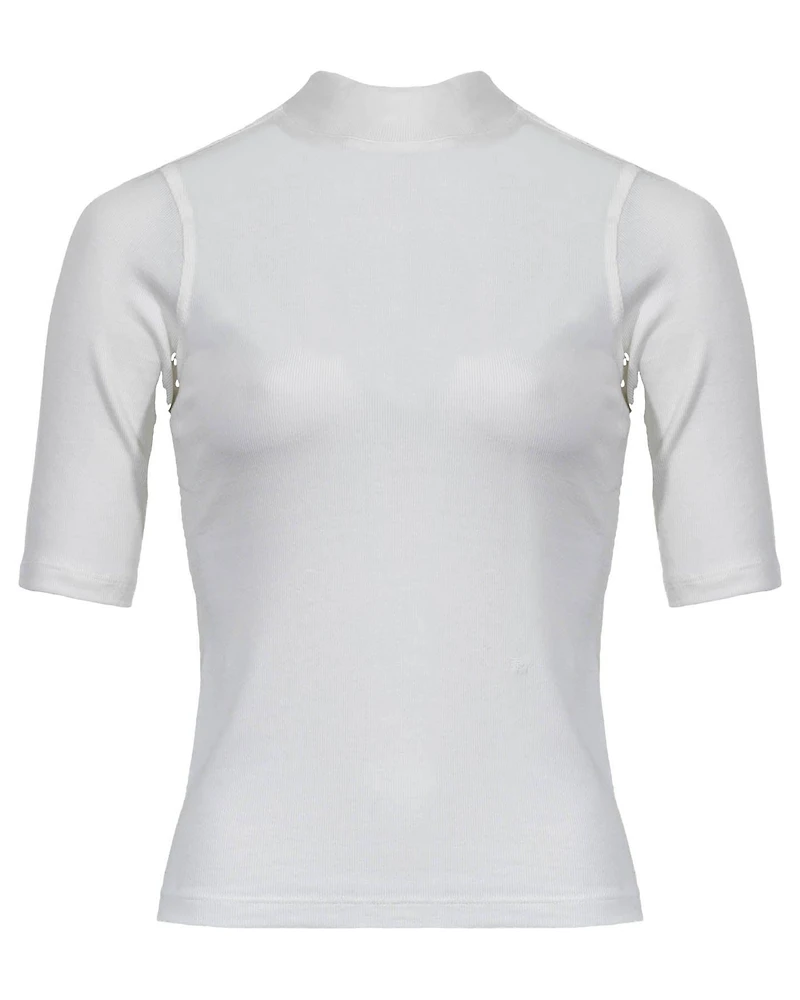 Frame Rib Mockneck Tee