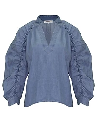 Ruched Cali Popover Shirt