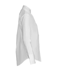 Ruffle Neck Button Down Shirt