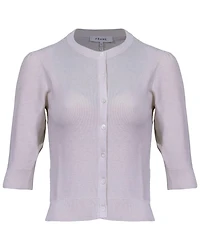 Frame Shrunken Button Front Cardi