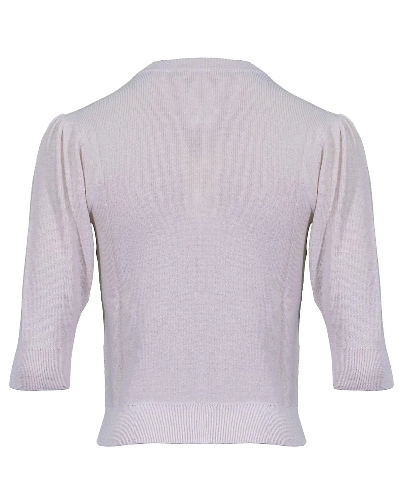 Frame Shrunken Button Front Cardi