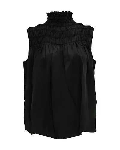 Smocked Sleeveless Blouse