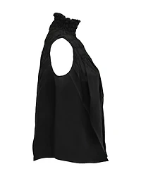 Smocked Sleeveless Blouse