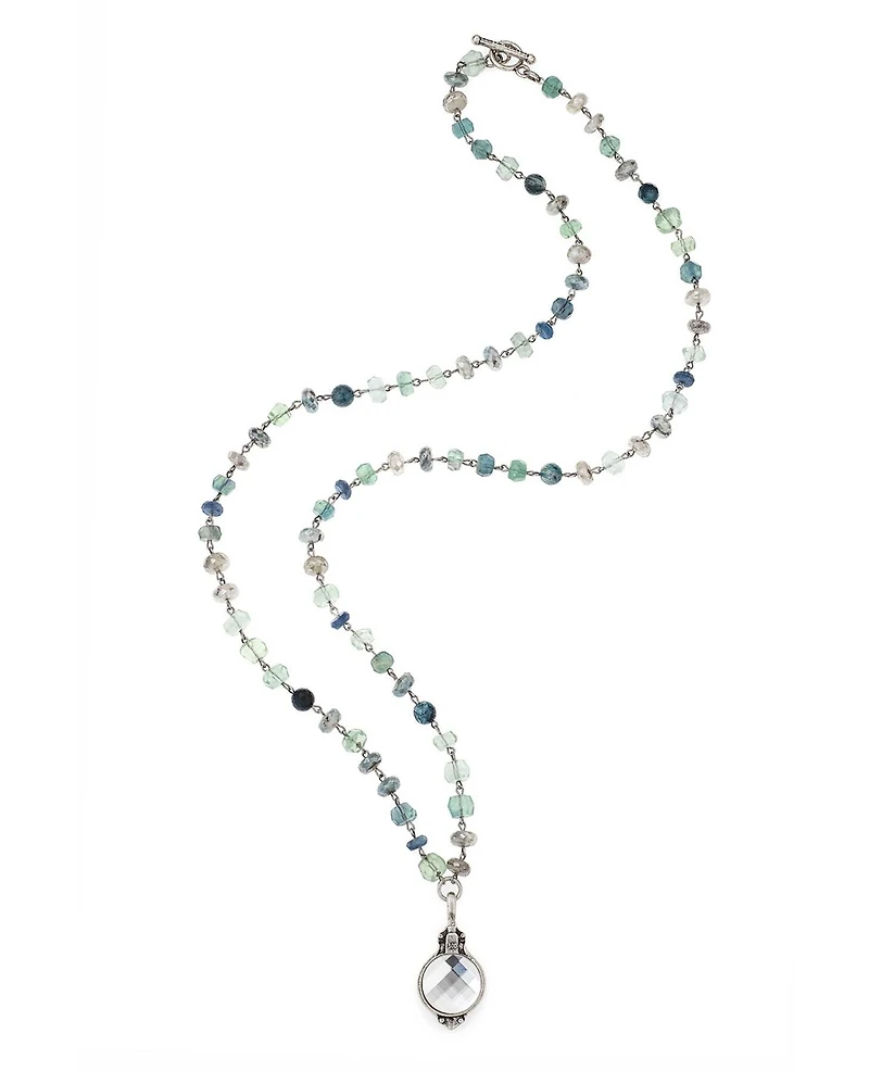 Azur Mix Crystal Cabochon Necklace