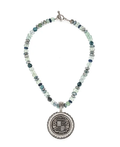 Azur Mix Fontenoy Medal Necklace