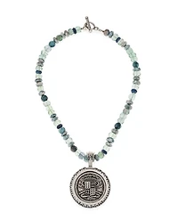 Azur Mix Fontenoy Medal Necklace