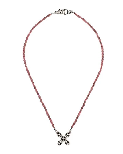 French Kande Raspberry Thulite French Kiss Necklace