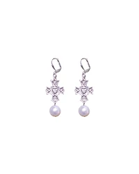 Immacule With Pearl Drop Earrings