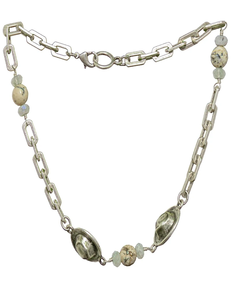 La Lune Mix Cowboy Hat Necklace