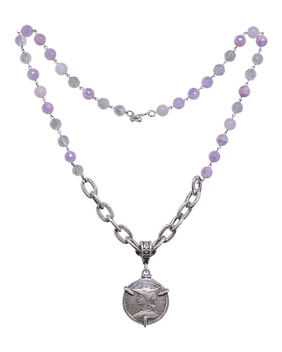 Lavender Mix Ministry Medal Necklace