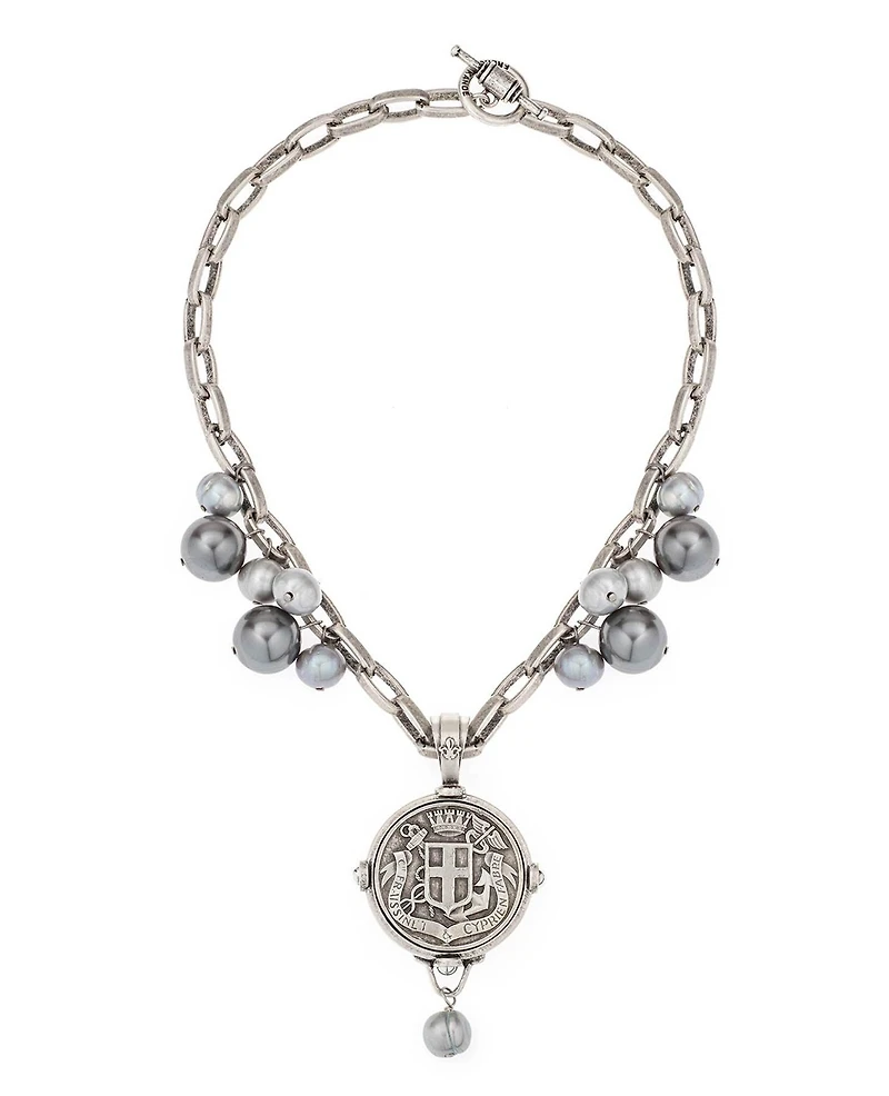 Lyon Fabre Medal Necklace