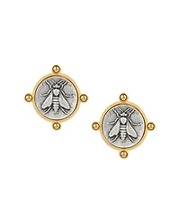 Mini Abeille Medal Earrings