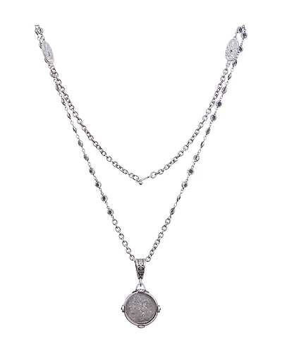 Swarovski Dupuis Medal Necklace