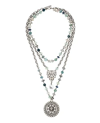 Triple Strand Azur Mix Necklace