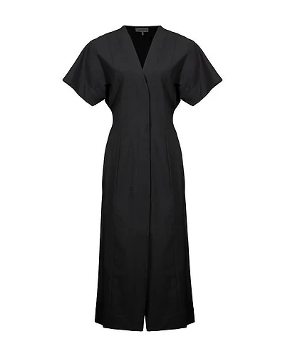 Ganni Drapey Melange Midi Dress