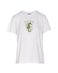 Ganni Ganniland Seahorse Print T-Shirt