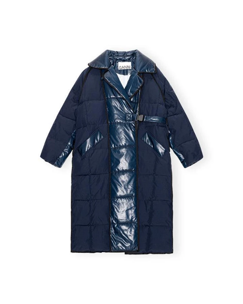 Ganni Mix Oversized Puffer Coat