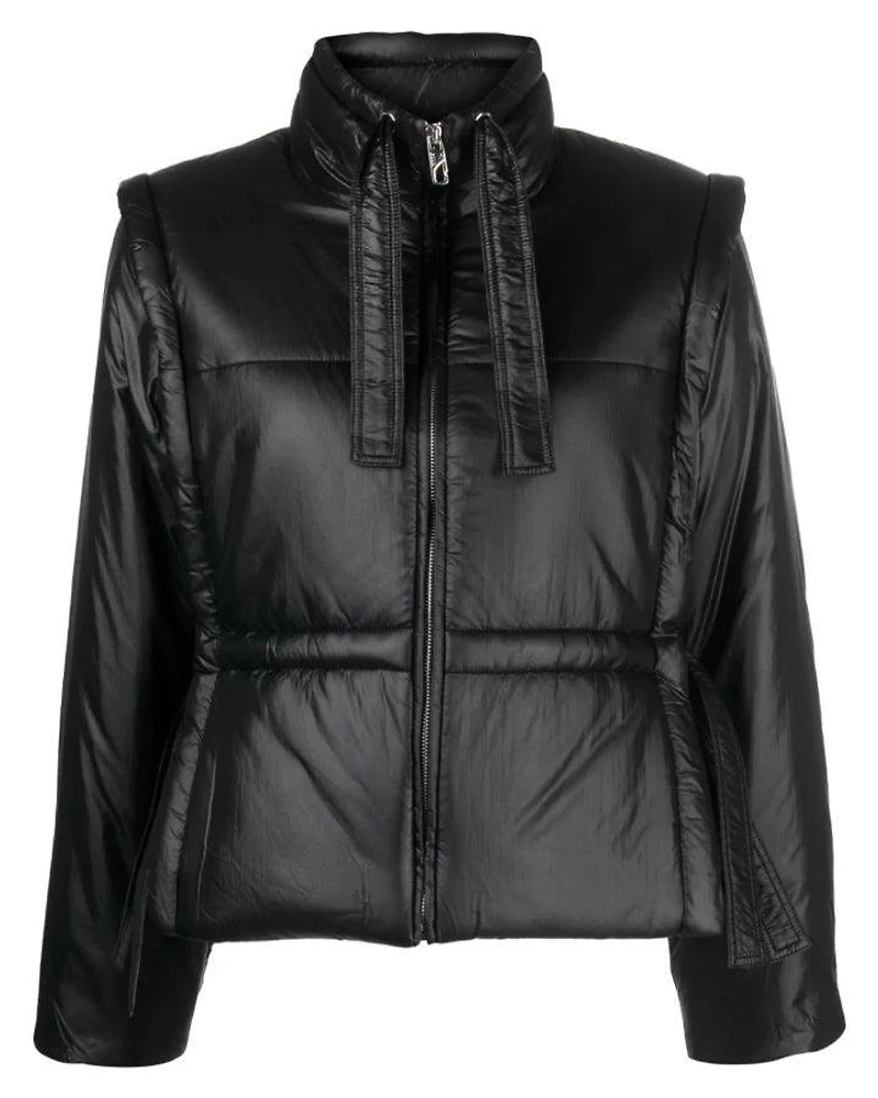 Ganni Shiny Quilt Vest Jacket