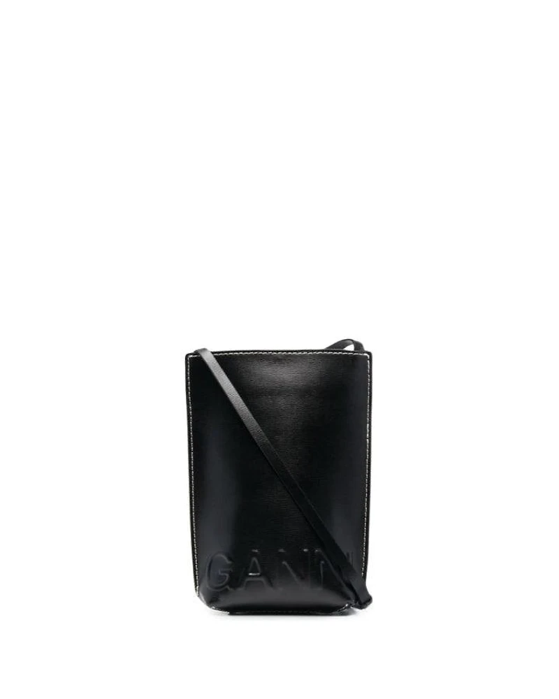 Ganni Small Recycled Leather Crossbody Bag