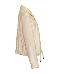 Corded Vegan Leather Jacket
