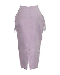 Ruched Pocket Midi Skirt