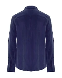 Signature Cupro Blouse Navy