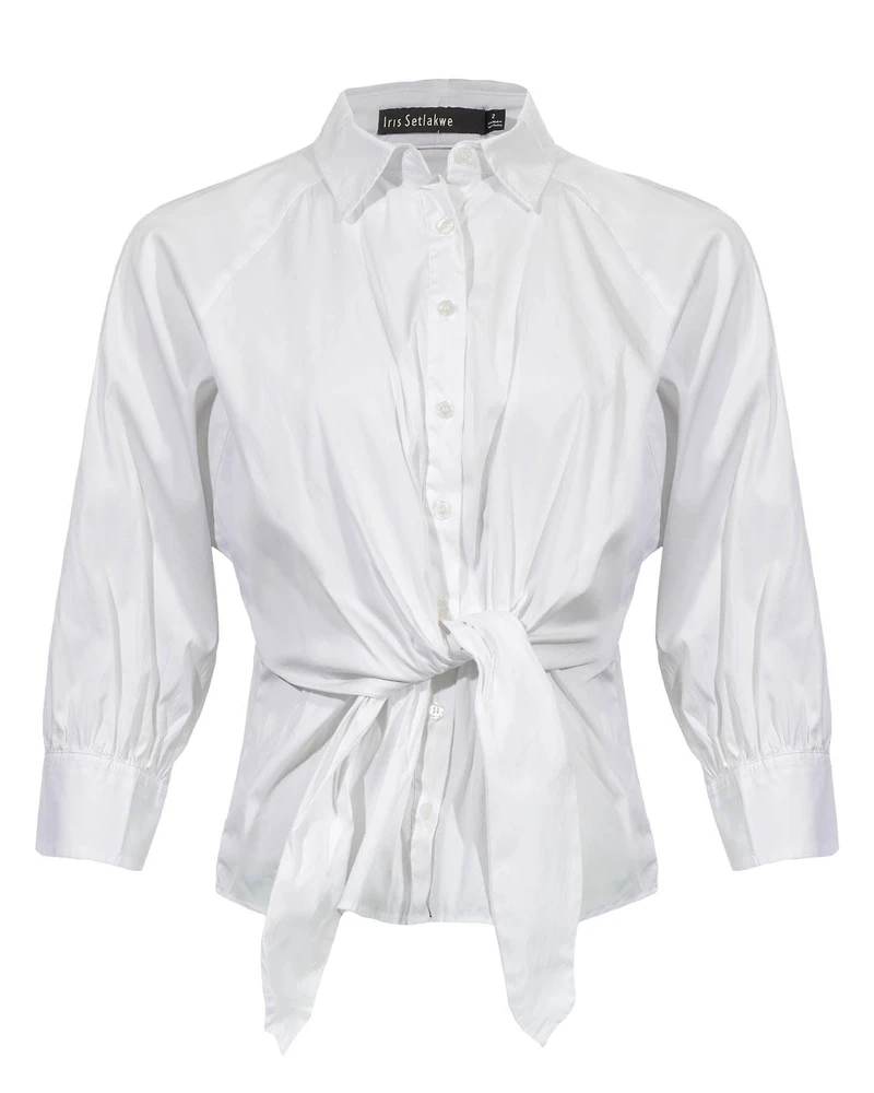 Front Knot Shirt Blouse