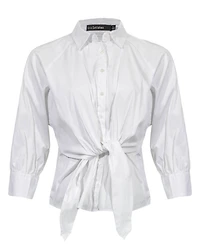 Front Knot Shirt Blouse