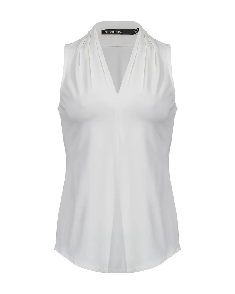 Jersey Pleated Tank Top