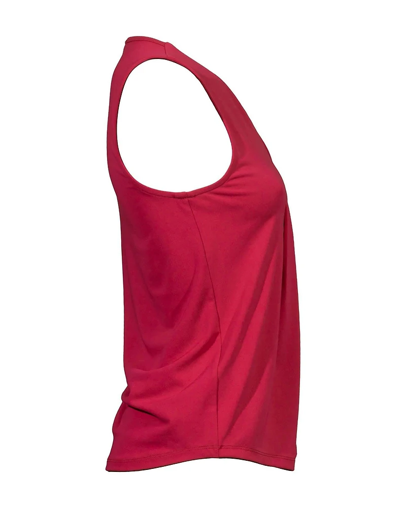 Neck Pleat Tank Top