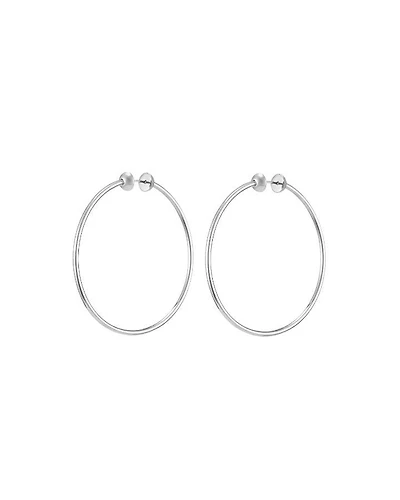 Icon Hoops Medium Rhodium