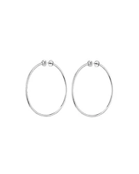 Icon Hoops Medium Rhodium
