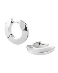 Toni Small Hinged Siliver Hoops
