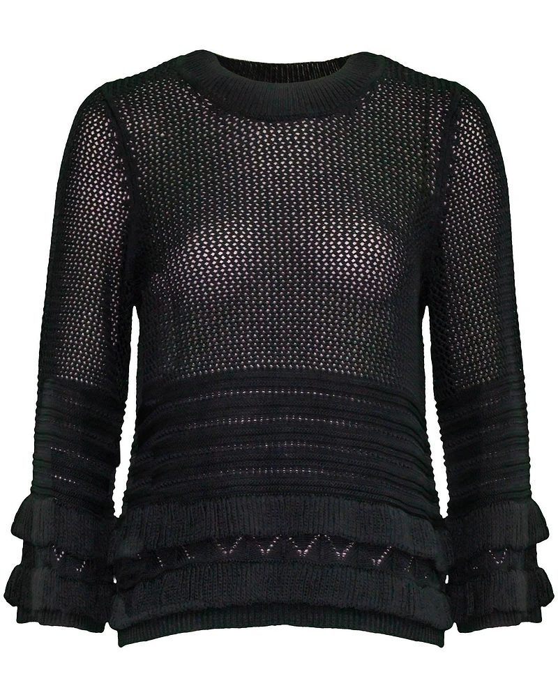 Nico Knit Ruffle Pullover