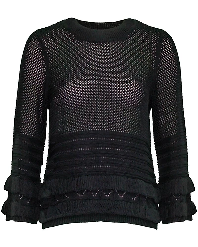 Nico Knit Ruffle Pullover