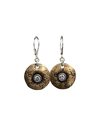 Bronze Disc Earrings