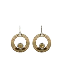 Drop Circle Earrings
