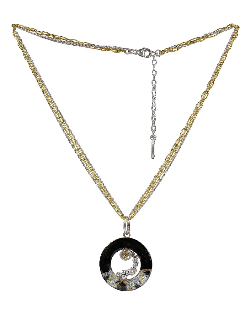 Snowflake Resin Art Necklace