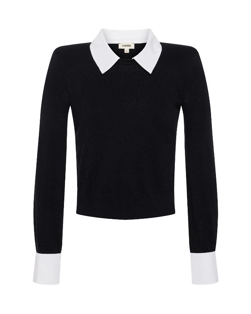 L’Agence April Cufflink Detail Pullover
