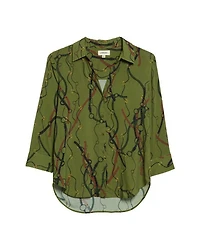 Camille Belt Print Blouse
