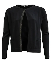 Cropped Cardigan-Noir