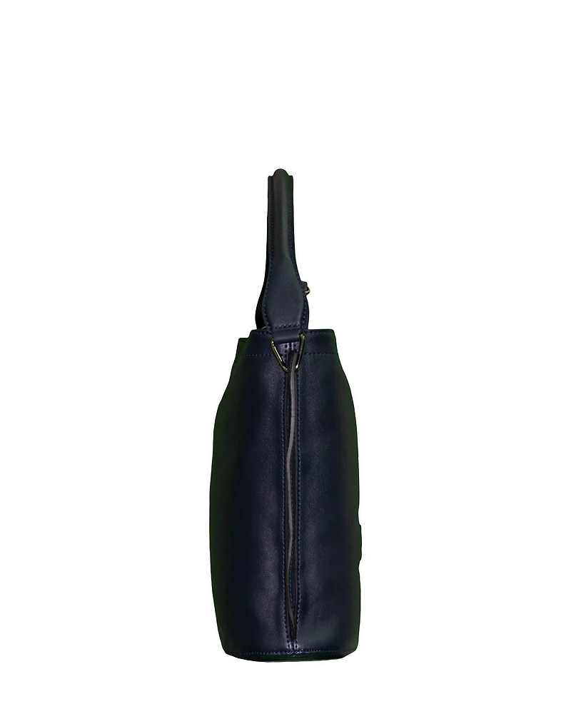 3D Zip Hobo Crossbody Bag Midnight
