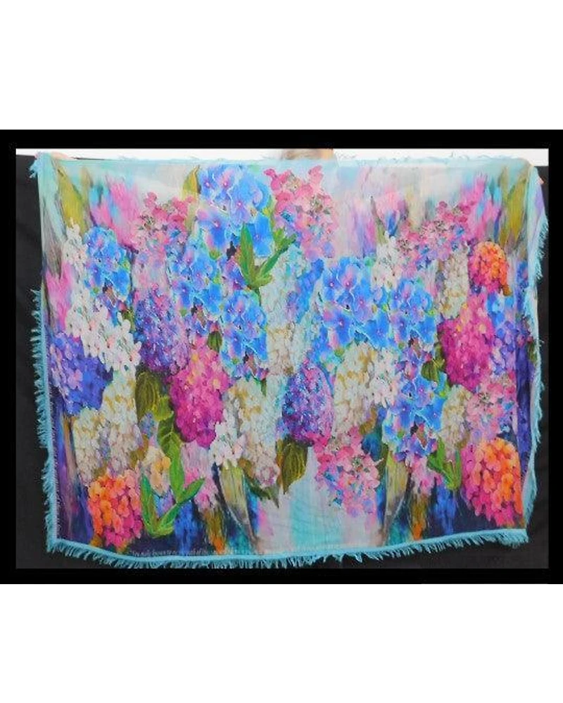Joy Bomb Hydrangeas Scarf