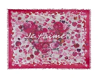 Rose Petal Je T'aime Scarf